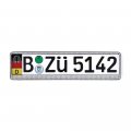Diamond Style Euro License Plate Holder Universal Mounting Frame Bracket With Crystal Rhinestones For Cars 20 5 In X 4