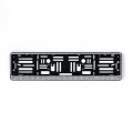 Diamond Style Euro License Plate Holder Universal Mounting Frame Bracket With Crystal Rhinestones For Cars 20 5 In X 4