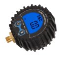 Lcd Digital Tire Pressure Gauge Inflator 3 200psi Four Unit Monitoring Tester With M11x1 Thread Blue Backlight Wheel Tyre