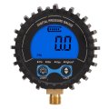 Lcd Digital Tire Pressure Gauge Inflator 3 200psi Four Unit Monitoring Tester With M11x1 Thread Blue Backlight Wheel Tyre