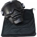2 Pairs Of Birdz Eyewear Skullbird Black Detachable Skull Mask Goggles Smoke Reflectech Blue Mirror Lenses 