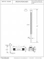 Westbrass D103k20-12 1 2 Ips X 3 8 Od 20 Corrugated Riser Supply Line Kit With Round Handle Angle Shut Off Valve For Faucet And