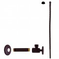 Westbrass D103k20-12 1 2 Ips X 3 8 Od 20 Corrugated Riser Supply Line Kit With Round Handle Angle Shut Off Valve For Faucet And