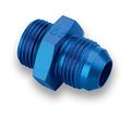 Earls 985008erl -08 An Male Aluminum Adapter O-ring Seal Thread Size 0 75 To 16 Blue Anodized 