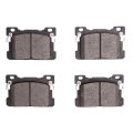 Front Brake Pads For Genesis G90 2017 2018 2019 4000 Hybridynamic Series Mechanical Wear Sensor 2 72 Inner Height 4 11 In Width 