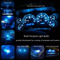 Wljh Ice Blue 194 T10 Led Light Bulb Dash Lights Instrument Cluster Panel Gauge Dashboard Bulbs Pc195 Pc194 Pc168 Twist Socket