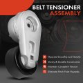 A-premium Belt Tensioner Assembly With Pulley Compatible Ford F-250 F-350 F-450 F-550 Super Duty 2011-2016 6 7l Replace