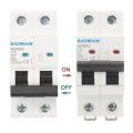Baomain 16a Ac Miniature Circuit Breaker 400v 50hz 6000a 2 Pole C65 Mcb Din Rail Mounting Mbm6c