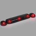 Ocpty Cab Marker Light 3pcs Smoke Top Roof Running Assembly T10 Red Bulbs 1 Set Wiring Pack Switch Fit For 2002-2006 Chevy