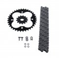 Fits Honda Trx450r 450 R O Ring Chain And Sprocket Black 13 36 94l
