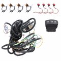 Labwork Universal Rocker Switch Turn Signal Kit Replacement For Avt Utv Vertical Backlit Blue
