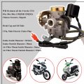 Axitron Carburetor 18mm Gy6 49cc 50cc 60cc 80cc 4 Stroke 139qmb 139qma 50qt With A Metal Cap And Oil Tube For Roketa Sunl Jcl