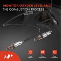A-premium O2 Oxygen Sensor Compatible With Audi Q7 2017-2019 A6 Quattro 2016-2018 A7 Upstream Downstream 2-pc Set Replace