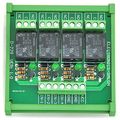 Electronics-salon Din Rail Mount 4 Spdt Power Relay Interface Module 10a 5v Coil 