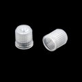 Uxcell 100pcs White Plastic Tire Air Valve Stem Caps Tyre Wheel Rims Dust Cover For Car