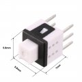 Uxcell 5 8x5 8x7mm Pcb Dip Mounting Tact Tactile Push Button Switch Latching 6 Pin 15pcs