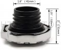 Httmt- Chrome Skull Gas Cap Vented Fuel Compatible With H-d Xl Big Twin Tank 84-15 P N Mt439-002-cd Old