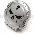 Httmt- Chrome Skull Gas Cap Vented Fuel Compatible With H-d Xl Big Twin Tank 84-15 P N Mt439-002-cd Old