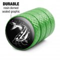 Catfish Fishing Illustration Valve Stem Caps For Tire Rim Wheel Aluminum Green