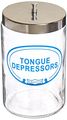 Graham-field 3454a T Labeled Sundry Tongue Depressors Jar With Cover 