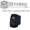 Stark Laser Etched Led Rocker Switch Dual Light 20a 12v On Off 5pin Red Apocalypse Lights Design
