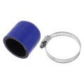 1 Set 40mm Length 38mm 5 Id Blue Black Car Silicone Rubber Hose End Cap With Clamps Reinforced Blanking For Bypass Tube 