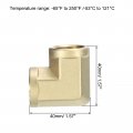 Uxcell 90 Degree Barstock Street Elbow Pipe Fitting 1 2 Inch Npt Female To 2pcs Forged Brass Hose Fittings Adapter For Gas Air