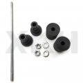 No Cut Frame Slider For 2001-2008 Ducati Monster S2 Multistrada Sport 1000s Black B00ywcp5vg 