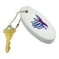 Lubbock Christian University Secondary Logo Floating Keychain Oval Foam Boat Key Float With Bead Chain 3 2 In X 1 4 0 8 