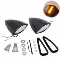 Httmt- Led Side Mounted Pig Spotter Rear View Mirrors Compatible With Most Japanese Motorcycle Model P N Mt252-013-cn