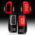 Akkon For Black Smoked 2008-2016 Ford F250 F350 F450 F550 Superduty Led Tube Tail Lights Pair Brake Lamps 