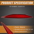 1pcs Rear Left Bumper Reflector Light Cover 5g0945105 For Volkswagen Golf 1 8l M T S Hatchback 2015 Red