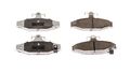 Z26-413 Performance Carbon Fiber Ceramic Rear Brake Pads For Chevrolet Camaro 1987 To 97 Corvette 1988 96 And Pontiac Firebird 