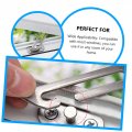 Homoyoyo 4pcs Window Stopper Lock Baby Protection Safety Catch Hardware Opening Restrictor Buckle Child Stainless Steel