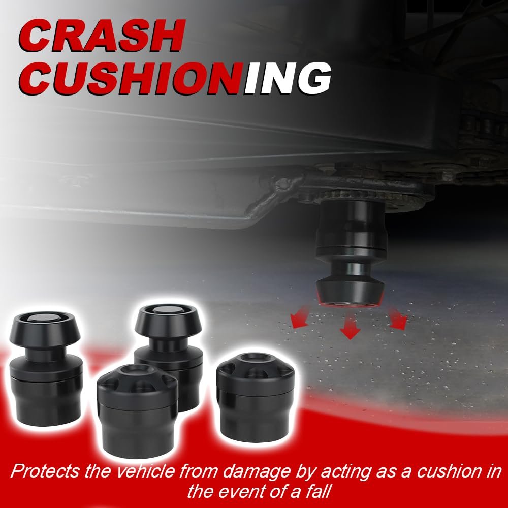 Front Rear Axle Sliders Crash Protector With Swing Arm Bobbins For Xt250 2008 2024 Tw200 1987 Tt R110e R125 R230 Ybr Dt 125