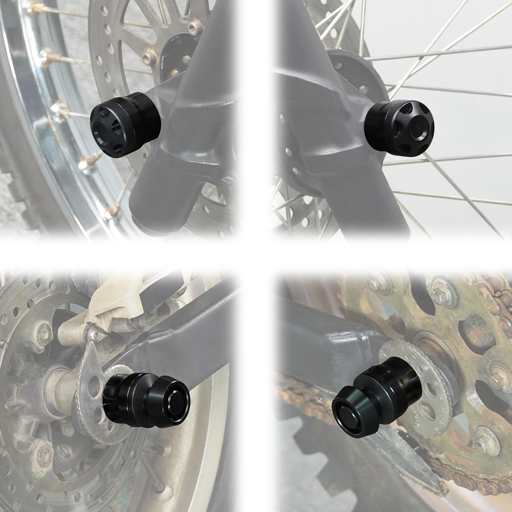 Front Rear Axle Sliders Crash Protector With Swing Arm Bobbins For Xt250 2008 2024 Tw200 1987 Tt R110e R125 R230 Ybr Dt 125