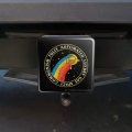 Fully Automated Luxury Gay Space Communism Funny Humor Tow Trailer Hitch Cover Plug Insert