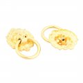 Uxcell Metal Retro Style Lion Head Shaped Drawer Cabinet Door Ring Pull Handle 2 Pcs Gold Tone