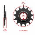 Caltric Gold O-ring Drive Chain And Sprockets Kit Compatible With Yamaha Ttr250 Tt-r250 1999 2000 2001-2006