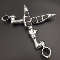Xkh Group Motorcycle Chrome Short Angled Adjustable Peg Mounting Kit Stiletto Shape Footrest Foot Pegs For V-star Roadstar