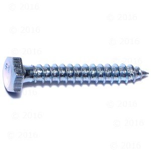 Hex Lag Screws 1 4 In X 1-3 Zinc Plated Steel External Drive Nail Point Set Of 100 Pieces