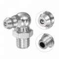 Uxcell 304 Stainless Steel 90 Degree Grease Fitting M8 X 1mm Thread Hydraulic Accessories 5pcs