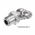 Uxcell 304 Stainless Steel 90 Degree Grease Fitting M8 X 1mm Thread Hydraulic Accessories 5pcs