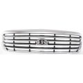 Ford Crown Victoria Front Grille Assembly 1998 2011 Chrome Shell With Painted Gray Insert Plastic 6w7z8200ba Fo1200346 