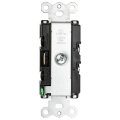 Baomain Duplex Rocker Switch With Wallplate Commercial Grade 15 Amp 120 Volt Ul Cul White Pack Of 3