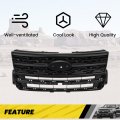 Front Bumper Grille For 2018-2019 Ford Explorer Base Limited Platinum Sport Xlt Sport Utility 4-door Upper Grill Painted Black
