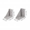 Uxcell Inside Corner Bracket Gusset 10 Pcs 60x60mm And 6 80mm X For 3030 4040 Series Aluminum Extrusion Profile With Slot 8mm