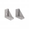 Uxcell Inside Corner Bracket Gusset 10 Pcs 60x60mm And 6 80mm X For 3030 4040 Series Aluminum Extrusion Profile With Slot 8mm