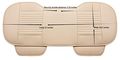 Edealyn 53 A 19 3 Inches Car Interior Accessories Smooth Pu Leatherette Long Rear Seat Auto Covers Cushion -beige