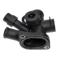 Engine Coolant Water Outlet For Volkswagen Golf Jetta 1993 1999 Black Plastic 90 Degrees Housing Neck Angle 0 32 In Mounting 